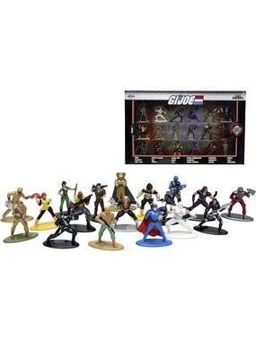 Jada Toys G.I. Joe 1.65" 18-Pack Die-cast Figures Durable Materials Set of 18
